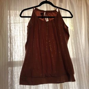 Dusty rose & gold tank